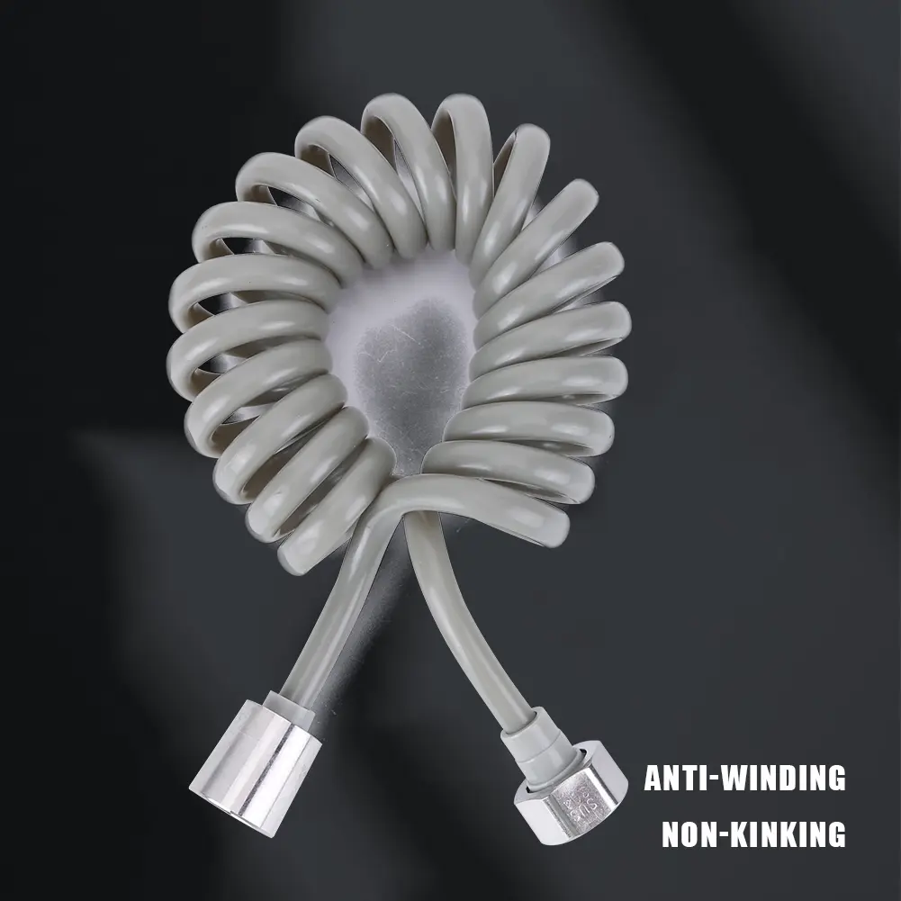 2/3/4 Meters Telephone Line Shower Hose Spring Shower Hose Flexible Anti-wrap Water Hose for Bathroom Water Toilet Bidet Sprayer