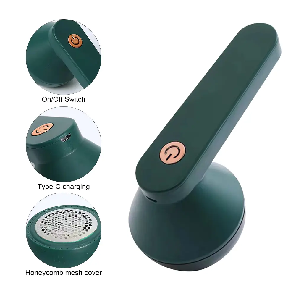 Electric Lint Razor Upgraded Six Blade Design Fabric Shaver Lint Remover 4h Working Time for Travel Home