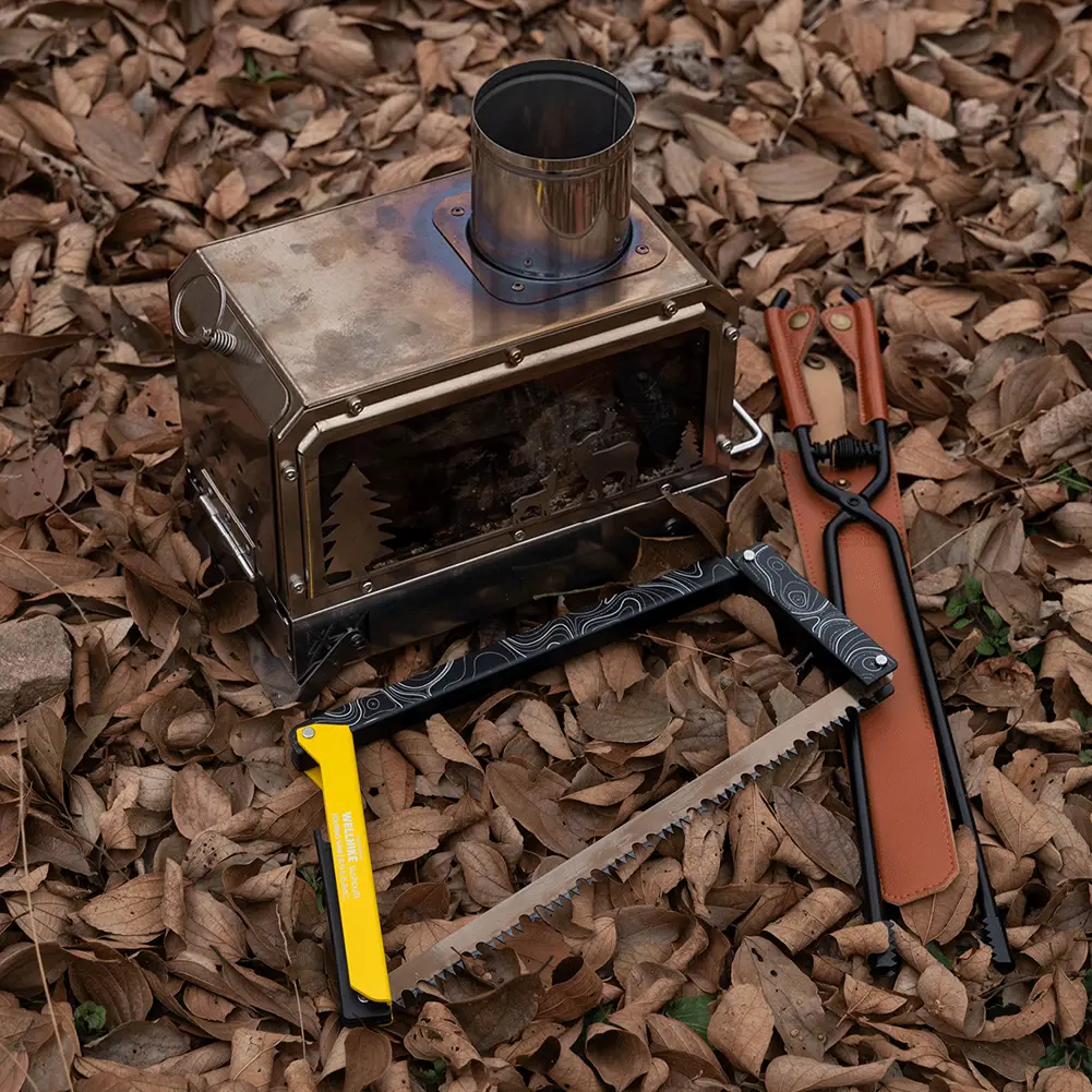 Folding Saw with Storage Bag Cutting Tree Hand Saw Aluminum Alloy Multifunctional Handsaw Outdoor Hiking Survival Tools