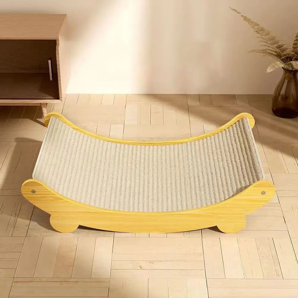 Wooden Cat Scratching Pads Multifuction Cat Scratch Board Cats Sleeping Bed Wear-resistant Kitten Grinding Cats Toys Pet Supplie