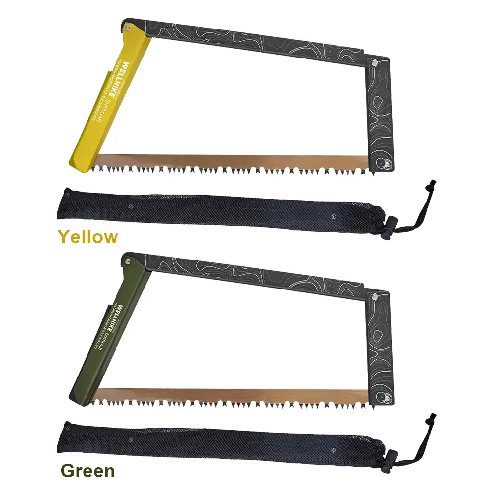 Folding Saw with Storage Bag Cutting Tree Hand Saw Aluminum Alloy Multifunctional Handsaw Outdoor Hiking Survival Tools