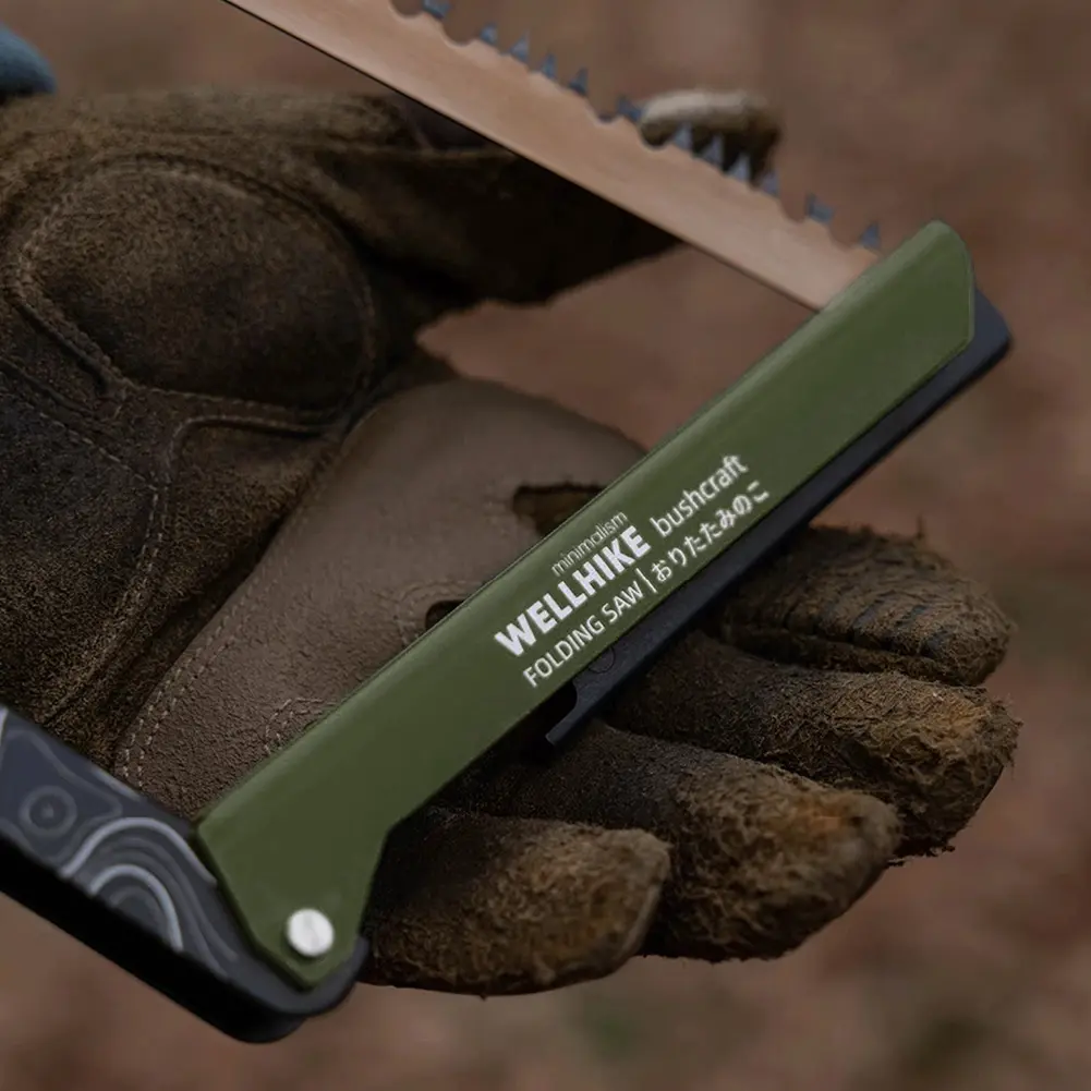Folding Saw with Storage Bag Cutting Tree Hand Saw Aluminum Alloy Multifunctional Handsaw Outdoor Hiking Survival Tools