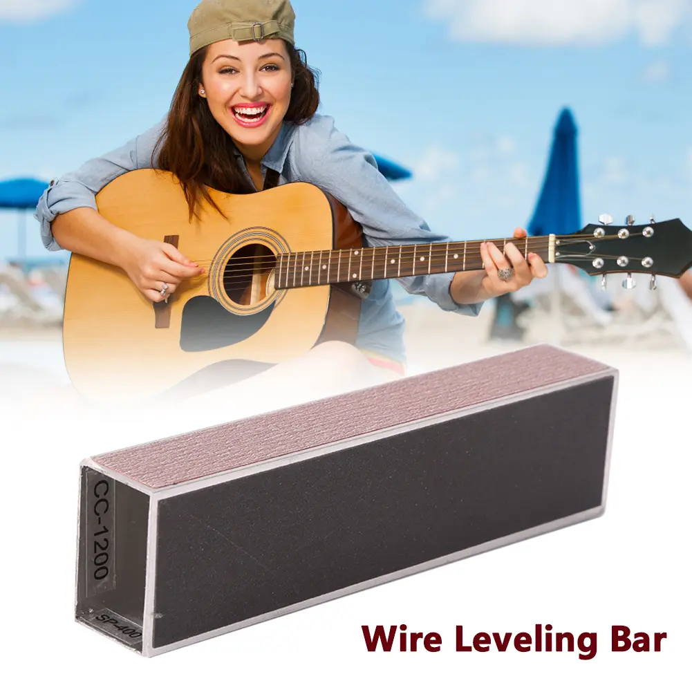Pro Guitar Bass Sanding Fret Leveler Leveling Aluminum Alloy Luthier Guitar Parts Musical Instruments Fittings