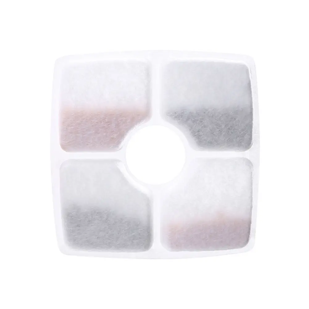 4/6/8/12 Pcs Cat Water Fountain Filters Triple Filtration Dog Drinking Fountain Filter Square 125mm Pet Water Dispenser Filter