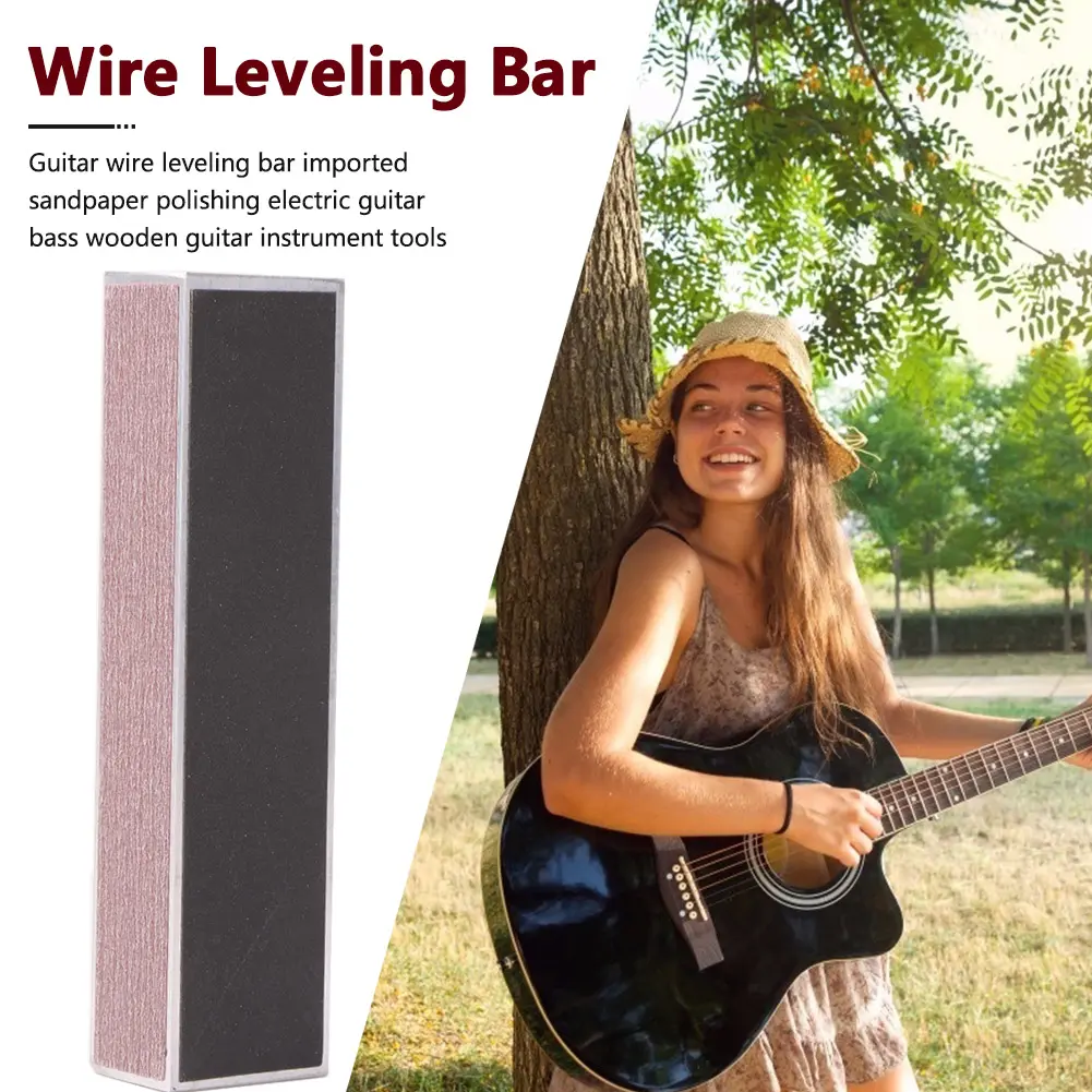 Pro Guitar Bass Sanding Fret Leveler Leveling Aluminum Alloy Luthier Guitar Parts Musical Instruments Fittings