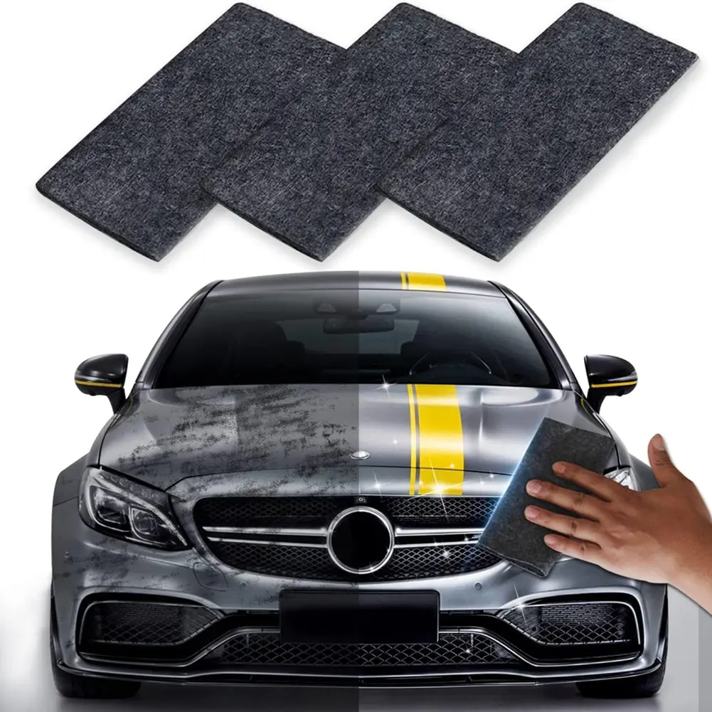 3PCS Multifunction Nano Magic Cloth Restore Car Paint Auto Detailing Cloth Nanosparkle Car Scratches Repairer for Car Scratches