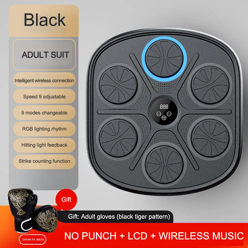 Smart Music Boxing Machine Boxing Training Punching Equipment BT Link Boxing Target Workout Machine Pad for Kids Adults Exercise