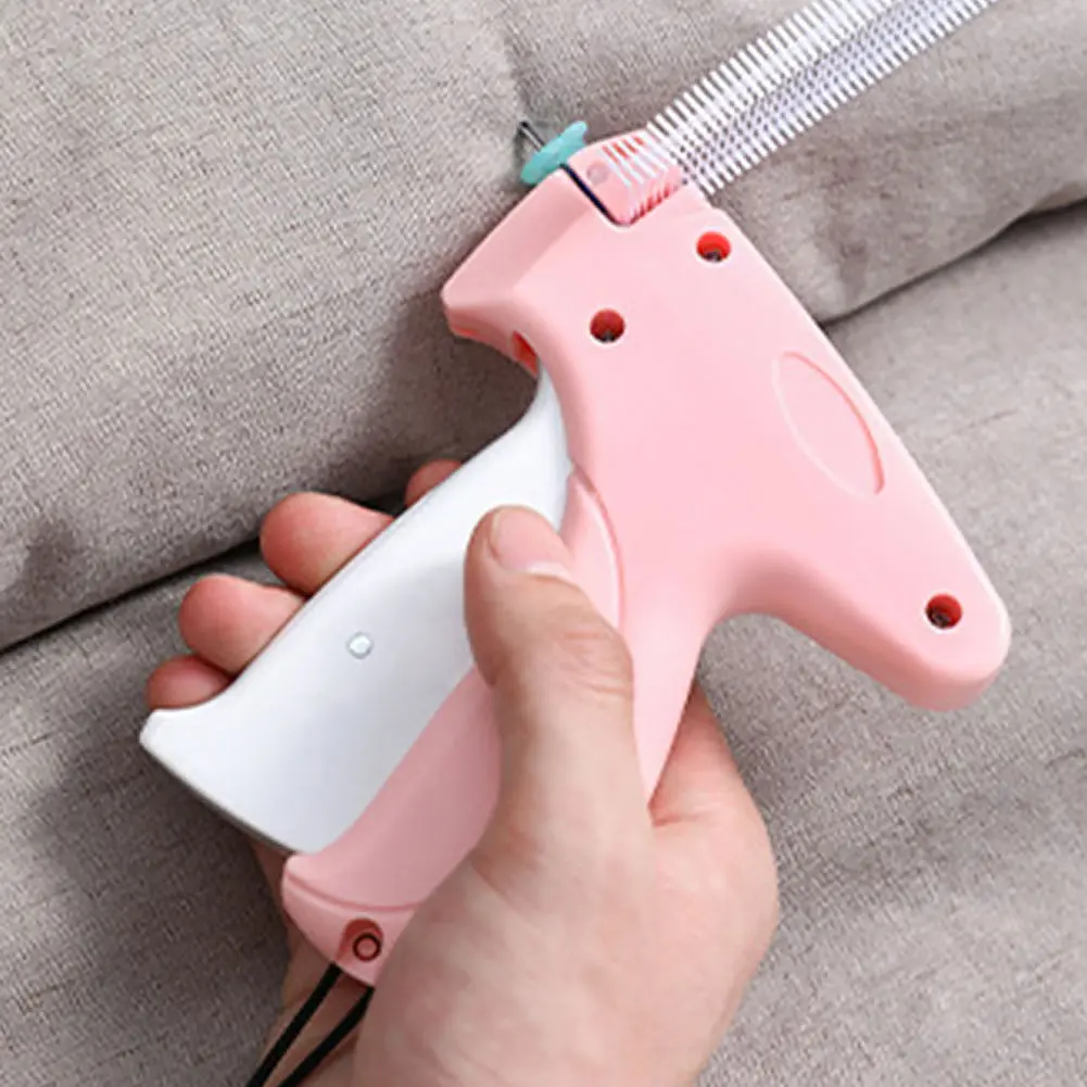 Portable Quick Clothing Fixer Garment Sewing Tool Handheld Clothing Sewing Machine Mini Stitch Hemming Gun for Clothes Repair