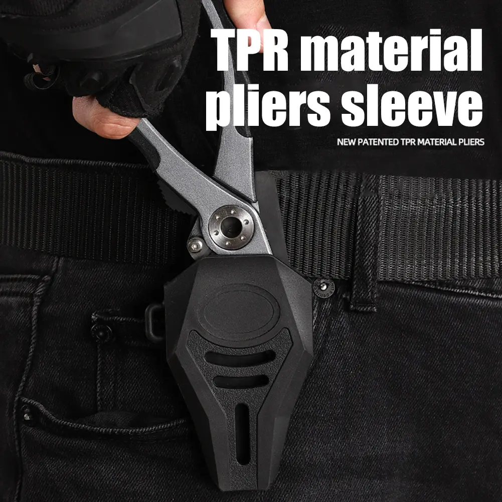 Fishing Pliers Organizer Lightweight Fishing Line Cutter Cover Bag Rubber Plastic Portable 360 Rotation Fishing Tool Equipment