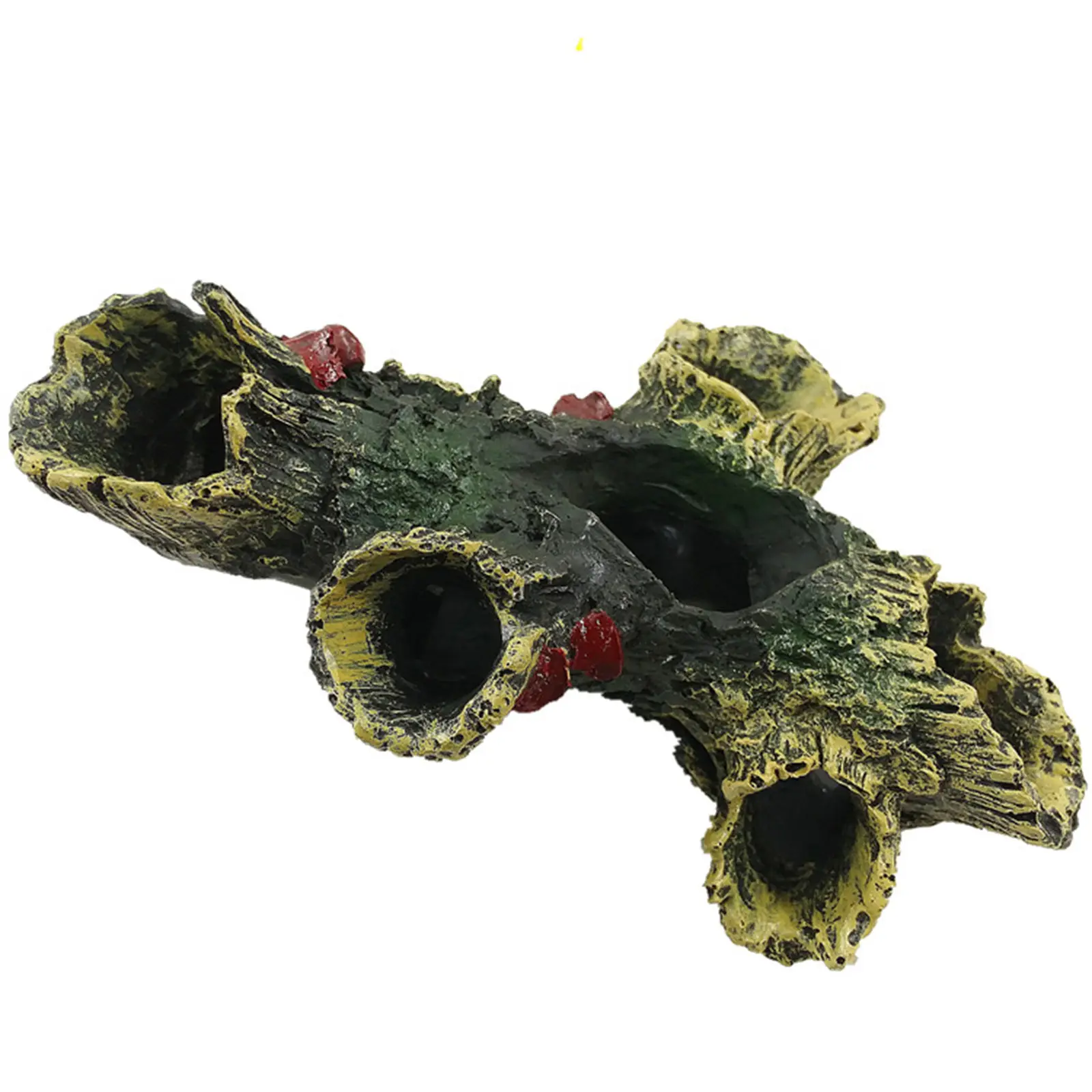 Artificial Landscape Ornament Non-toxic Aquarium Hollow Log Decor Aquarium Dead Wood Decoration for Fish Tank Aquarium