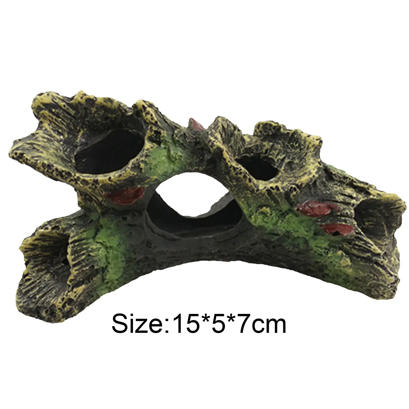 Artificial Landscape Ornament Non-toxic Aquarium Hollow Log Decor Aquarium Dead Wood Decoration for Fish Tank Aquarium