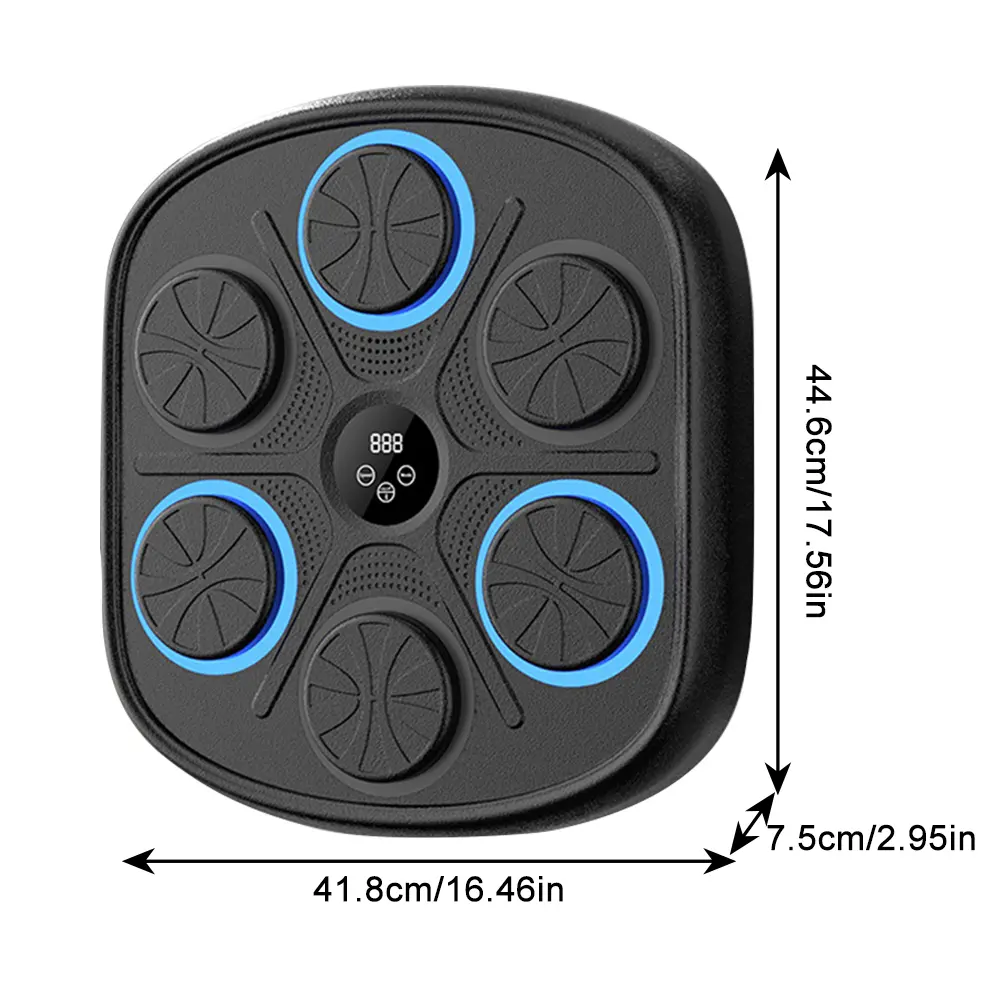 Smart Music Boxing Machine Boxing Training Punching Equipment BT Link Boxing Target Workout Machine Pad for Kids Adults Exercise