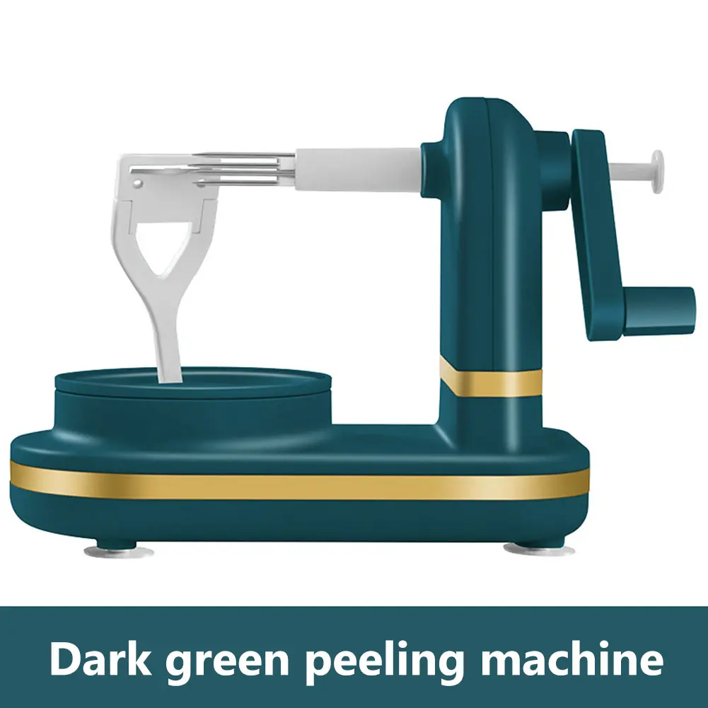 Manual Food Crusher Bottom Suction Cup with Stainless Steel Blades Fruit Cutter Slicer Food Peeler Slicer for Household Supplies