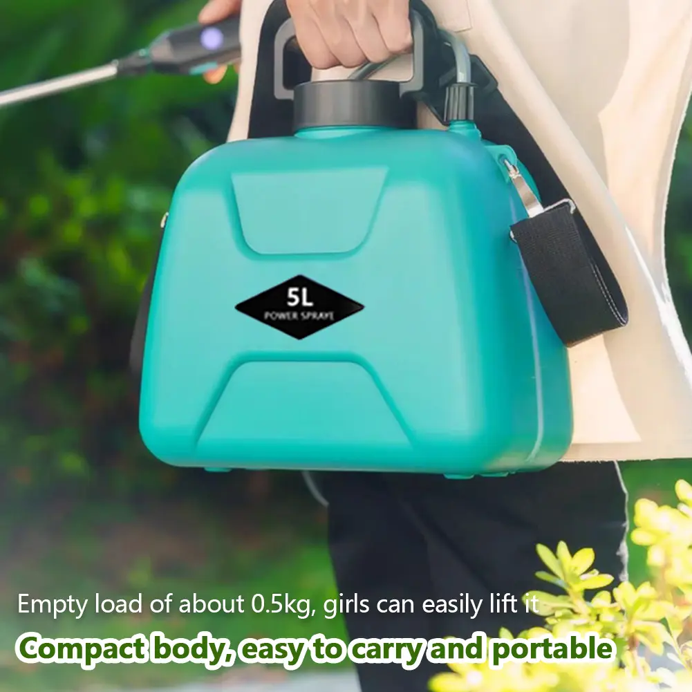 5L Automatic Electric Sprayer Watering Can with Telescopic Rod USB Charging Handheld Plant Sprinkler Garden Irrigation Tool