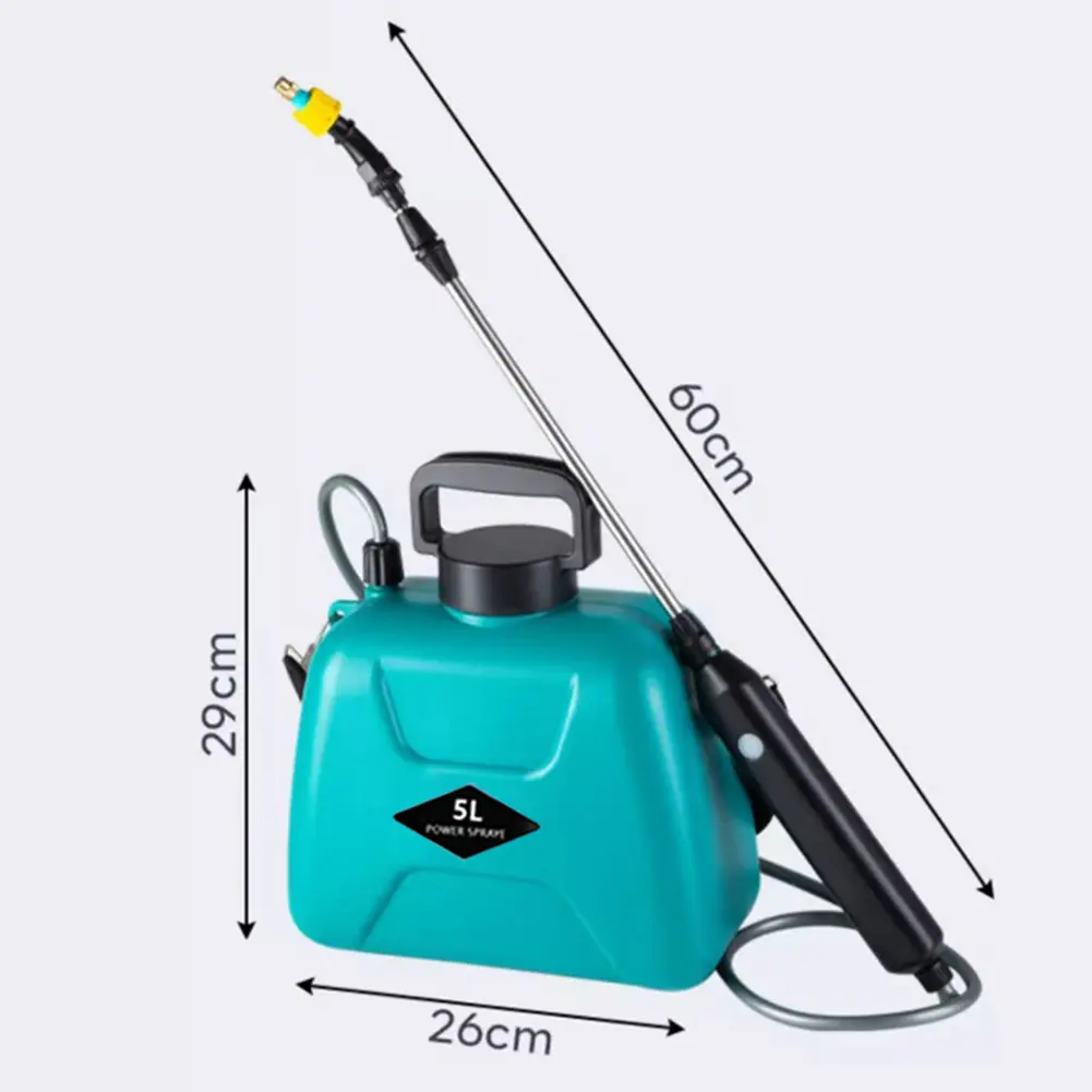 5L Automatic Electric Sprayer Watering Can with Telescopic Rod USB Charging Handheld Plant Sprinkler Garden Irrigation Tool