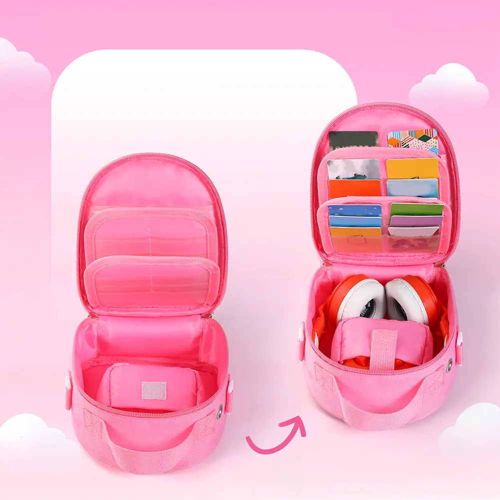 Carrying Case for Yoto Mini (2024 Edition) Holder Bag Card Holder Hold Up To 30 Cards Hard Case Organizer Bag for Audio Player