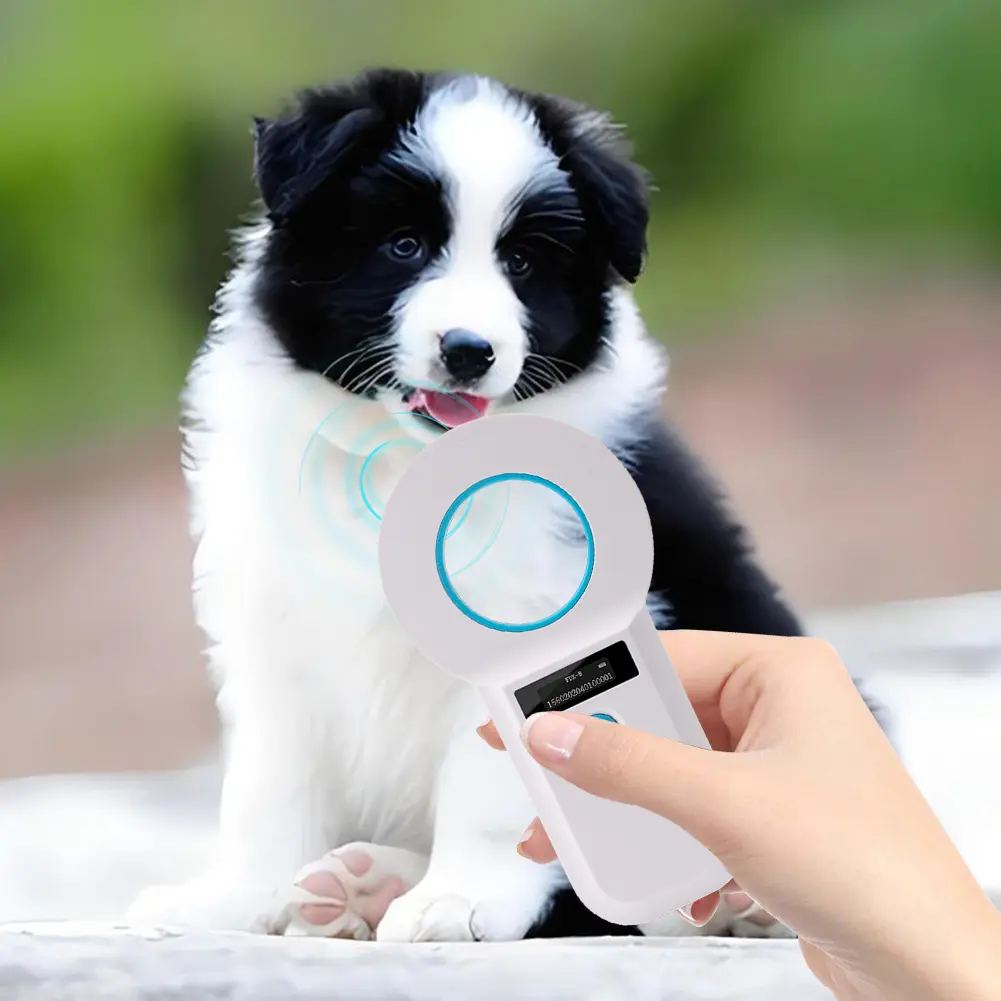 Handheld Animal Pet Microchip Reader EMID FDX-B(ISO11784/85) Pet Chip ID Scanner Animal Chip Scanner for Animal/Pet/Dog/Cat/Pig