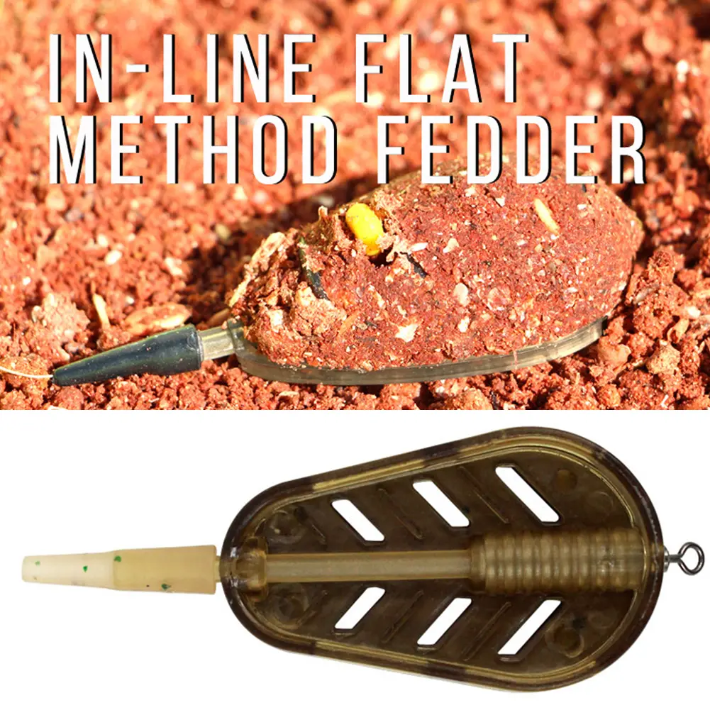 Carp Method Feeders Bait Cage 20g/30g/40g/50g Explosion Baits Cage Basket Feeder Holder Explosion Hooks Tackle Accessory