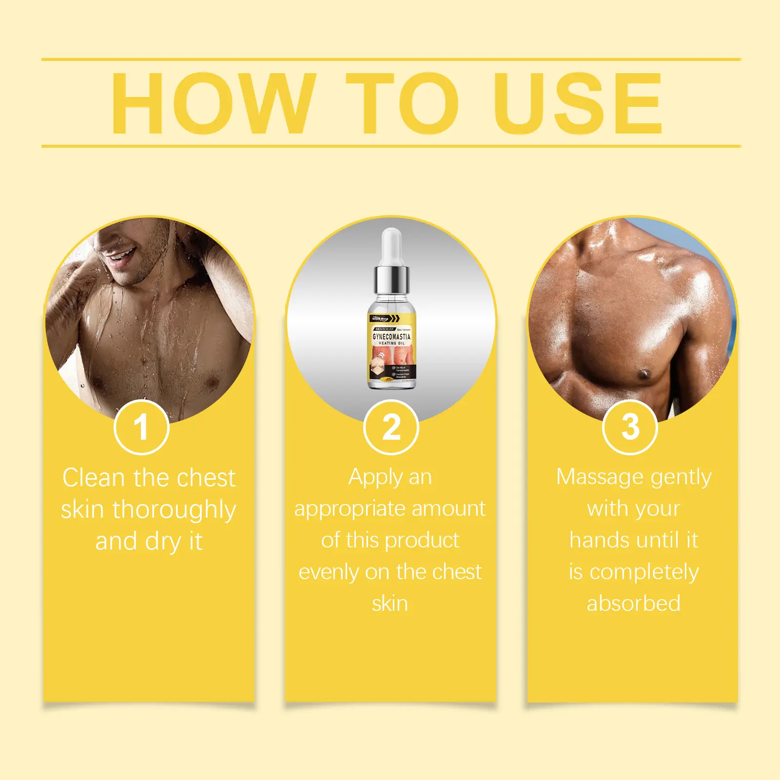 SOUTH MOON Bee VenomGynecomastia Heating Oil