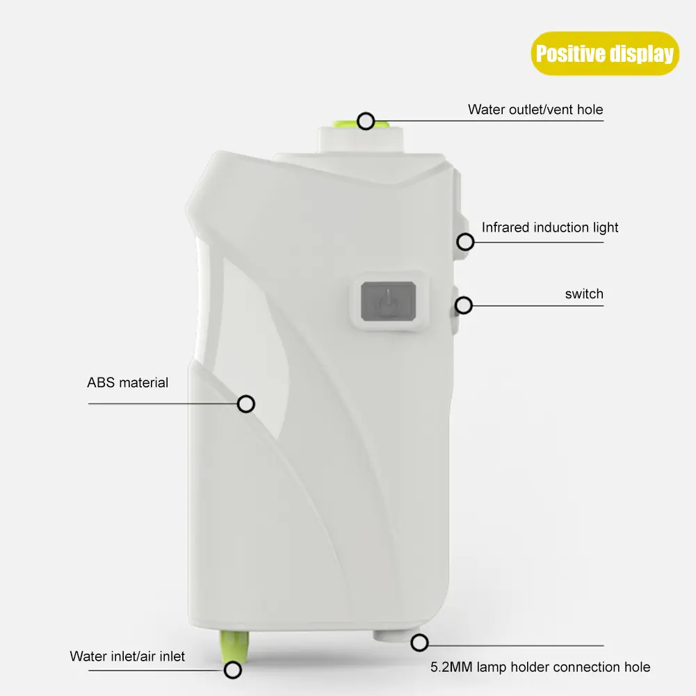 3 in 1 Intelligent Sensor Water Oxygen Pump 2600mAh Smart Induction LED Light Automatic Water Suction Device for Outdoor Fishing