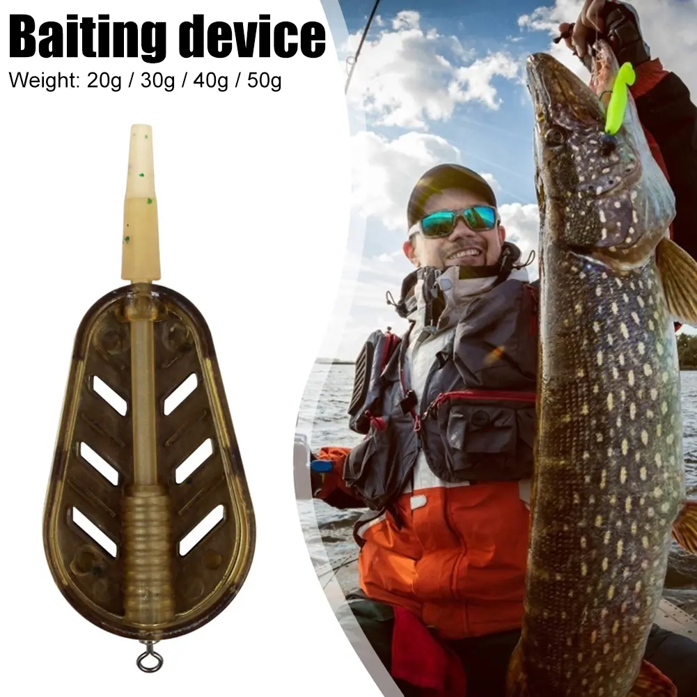 Carp Method Feeders Bait Cage 20g/30g/40g/50g Explosion Baits Cage Basket Feeder Holder Explosion Hooks Tackle Accessory