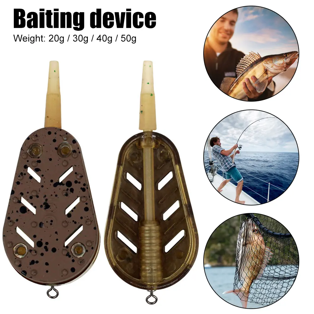 Carp Method Feeders Bait Cage 20g/30g/40g/50g Explosion Baits Cage Basket Feeder Holder Explosion Hooks Tackle Accessory