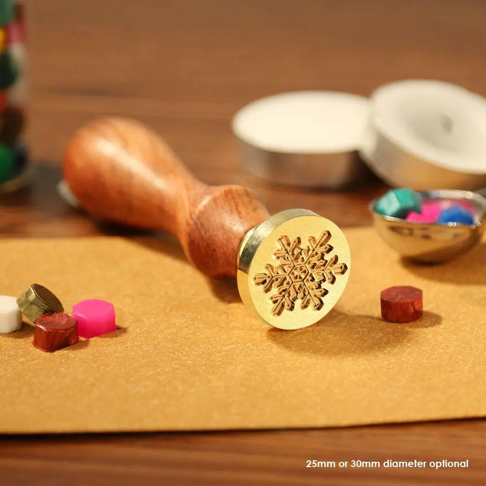 DIY Carving Blank Sealing Wax Stamp Metal Wood Handle Antique Sealing Wax Stamp