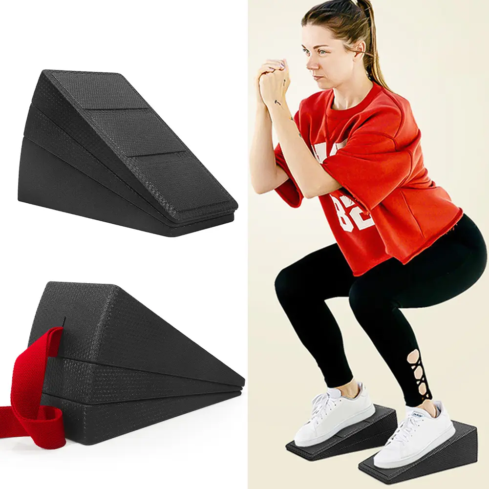 3Pcs Squat Wedge Block Calf Stretcher Multi-Functional Calf Raise Block Foot and Calf Stretching Incline Wedge for Home Gym