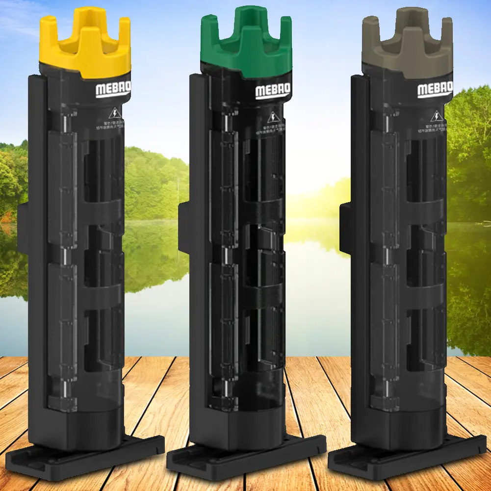 Fishing Rod Holder Stand Adjustable Fishing Rod Holder Portable Fishing Rod Display Bracket Movable Base Fishing Accessories