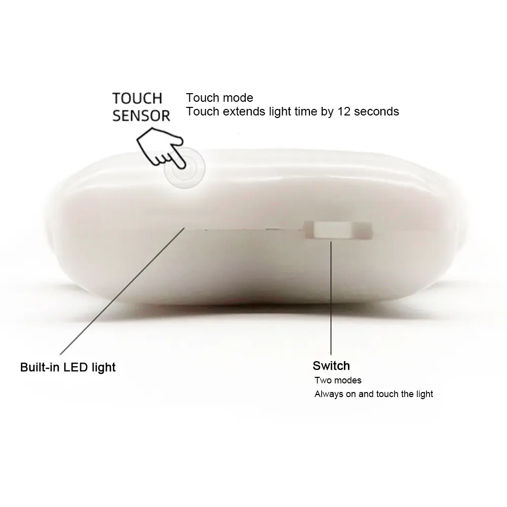 3-1Pcs LED Light Automatic Light Sensor Touch Heart Round Star Shaped Handbag Lamp Bag Mini Light Night Best Gifts for Women