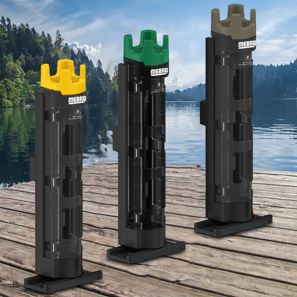 Fishing Rod Holder Stand Adjustable Fishing Rod Holder Portable Fishing Rod Display Bracket Movable Base Fishing Accessories