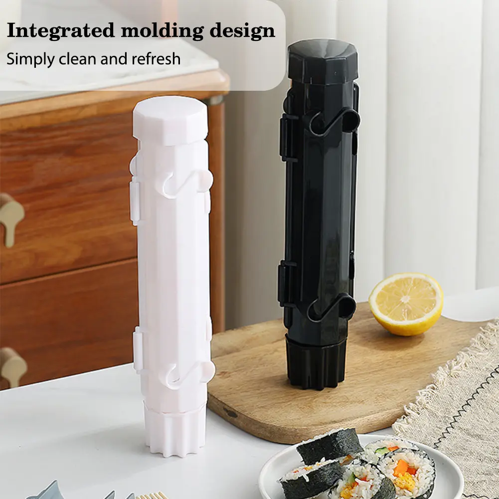 DIY Sushi Making Mold Food Grade Plastic Sushi Roller Mold Maker for Kitchen Easy Sushi Cooking Rolls Beginner Sushi Kit Tools