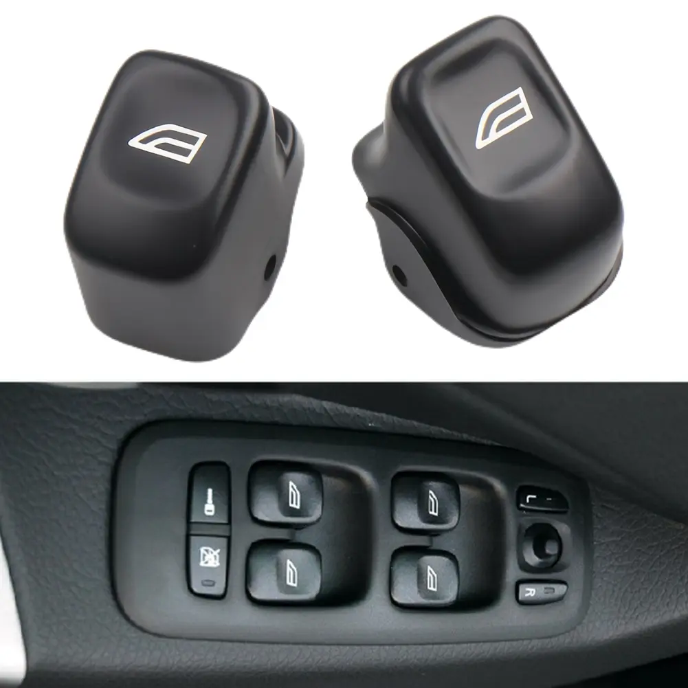 Regulator Button Cover Front Rear Window Glass Lifter Switch Button for Volvo V70 XC70 S80 S60 XC90 31295164 31295247