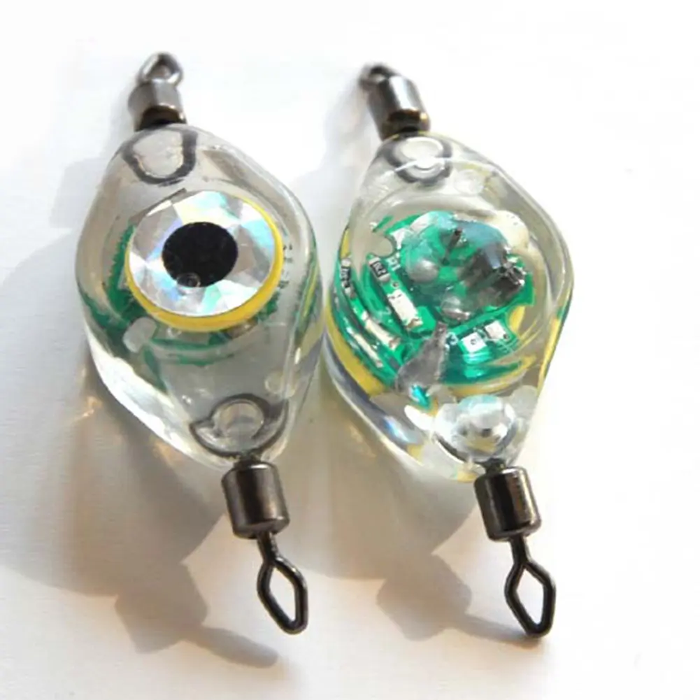 LED Fishing Bait Light Eye Shape Fishing Lure Light LED Waterproof Sensing Deep Drop for Seawater Freshwater for Underwater