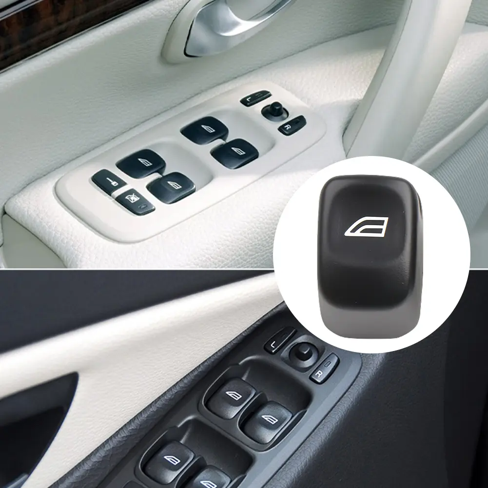 Regulator Button Cover Front Rear Window Glass Lifter Switch Button for Volvo V70 XC70 S80 S60 XC90 31295164 31295247