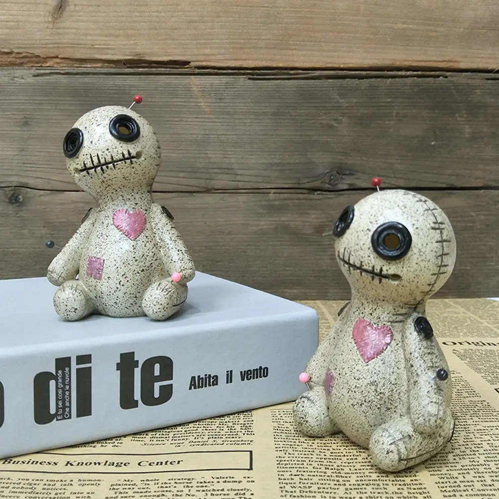 Voodoo Doll Insense Burner Cone Censer Home Decorative Candle Holder Resin DIY Crafts Gift Desktop Air Fresheners Decoration Toy