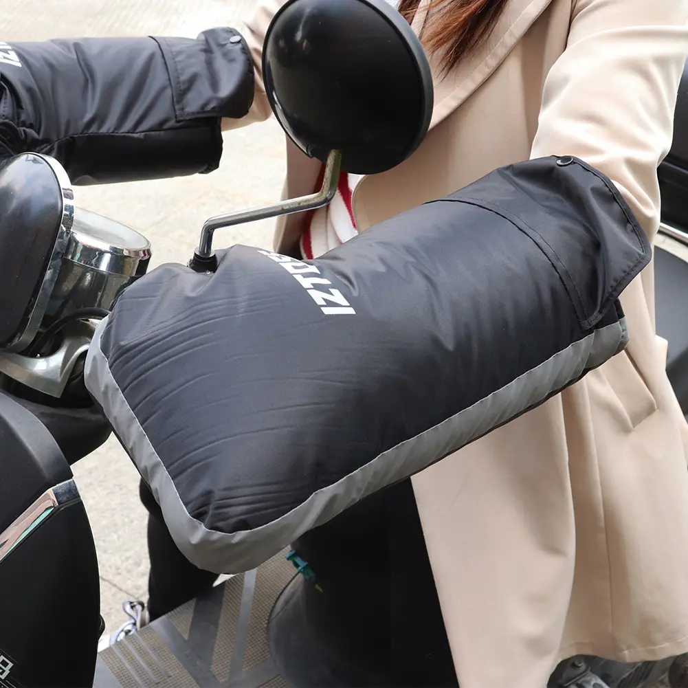 Motorcycle Scooter Warm Handlebar Muff Thick Thermal Cover Gloves Rainproof Winter Motorcycle Gloves Motorcycle Accessories