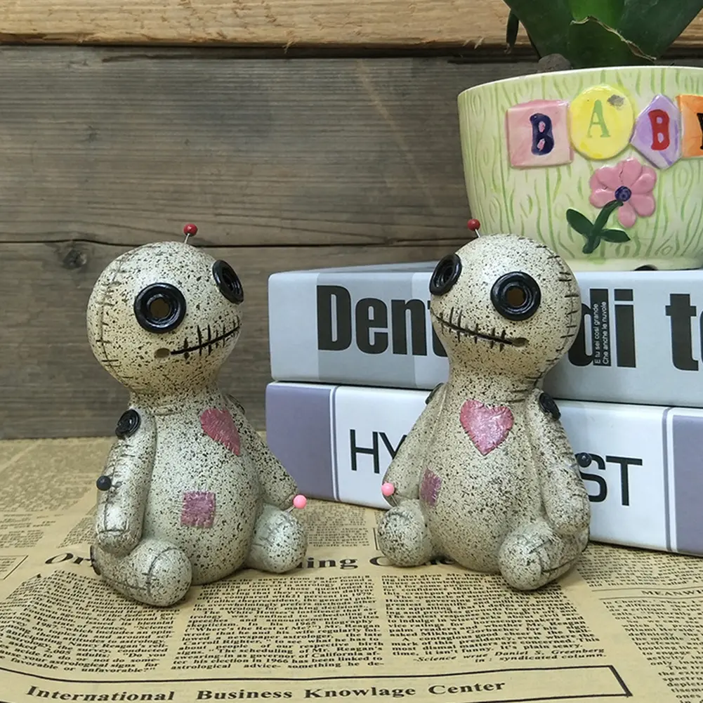 Voodoo Doll Insense Burner Cone Censer Home Decorative Candle Holder Resin DIY Crafts Gift Desktop Air Fresheners Decoration Toy