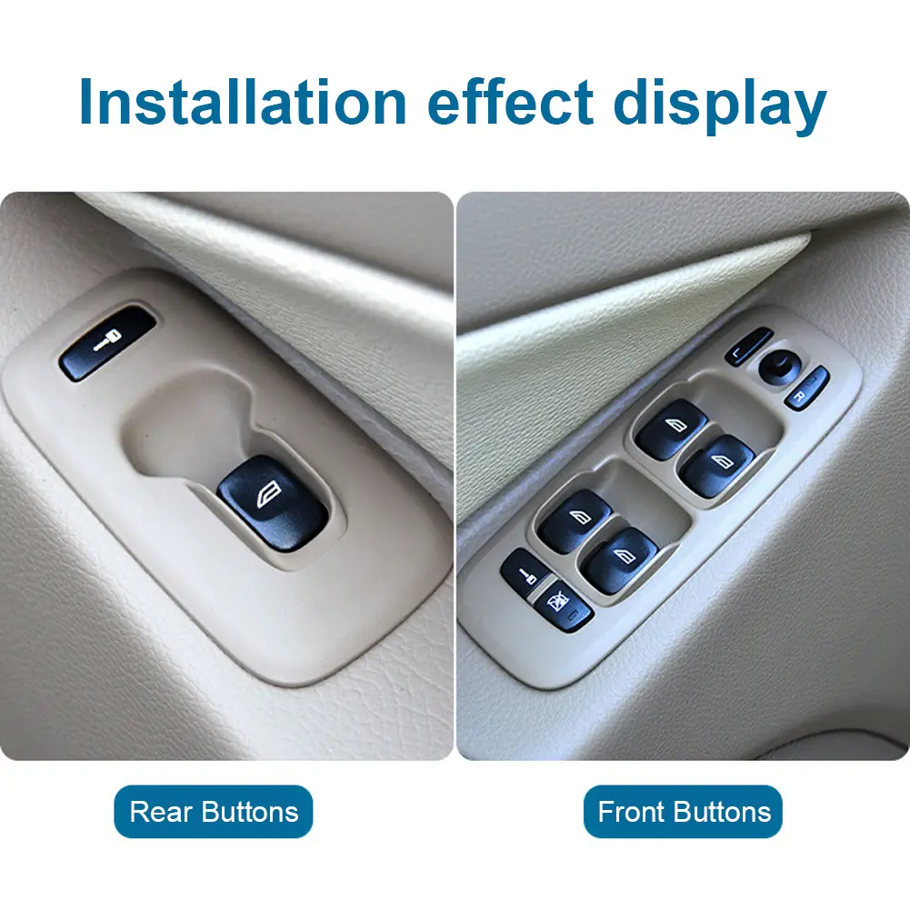 Regulator Button Cover Front Rear Window Glass Lifter Switch Button for Volvo V70 XC70 S80 S60 XC90 31295164 31295247