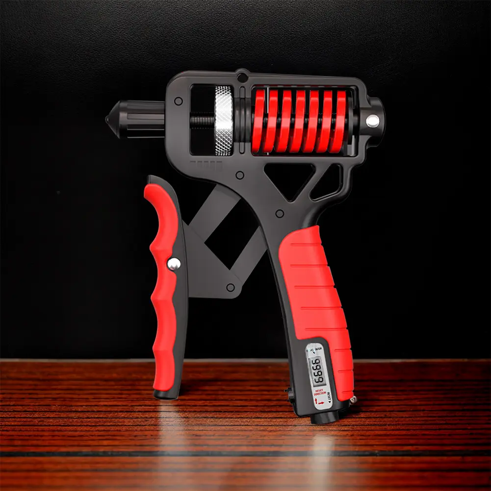 Hand Grip Strengthener Finger Expander 5-165Kg Adjustable Arm Wrist Forearm Trainer with Counter Anti Slip for Gym Fitness
