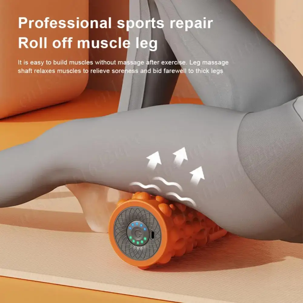 Foam Rollers Electric Vibrating Foam Roller Exercise Roller Rechargeable Muscle Roller 5 Modes Tissue Massager for Yoga Pilates