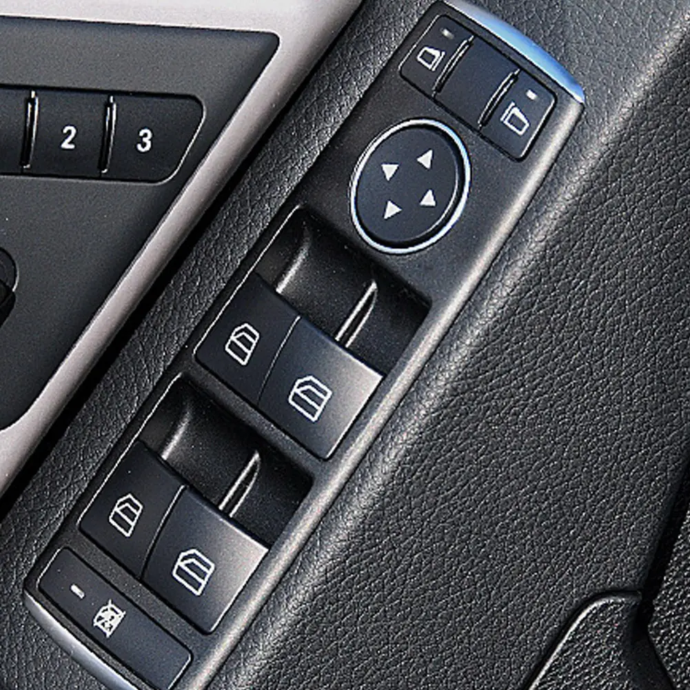 The Glass Lift Switch Button Is Not Easily Damagedfitted With Connectorsuitable For Mercedes-Benz C E Glk W204 X204 W212 W207