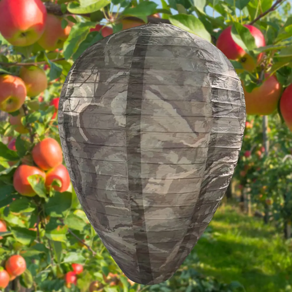 New Wasp Nest Decoy Hornet Deterrents Waterproof Non-Toxic Fake Wasp Nest Bee Decoy Beehive Lanterns Patio Garden Repellent Trap