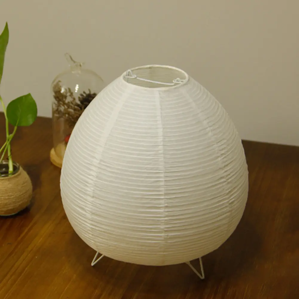 Lantern LED Table Lamp Rice Paper Desktop Decorative Lantern Light Handmade Simple LED Lighting Lamp for Living Room Bedroom