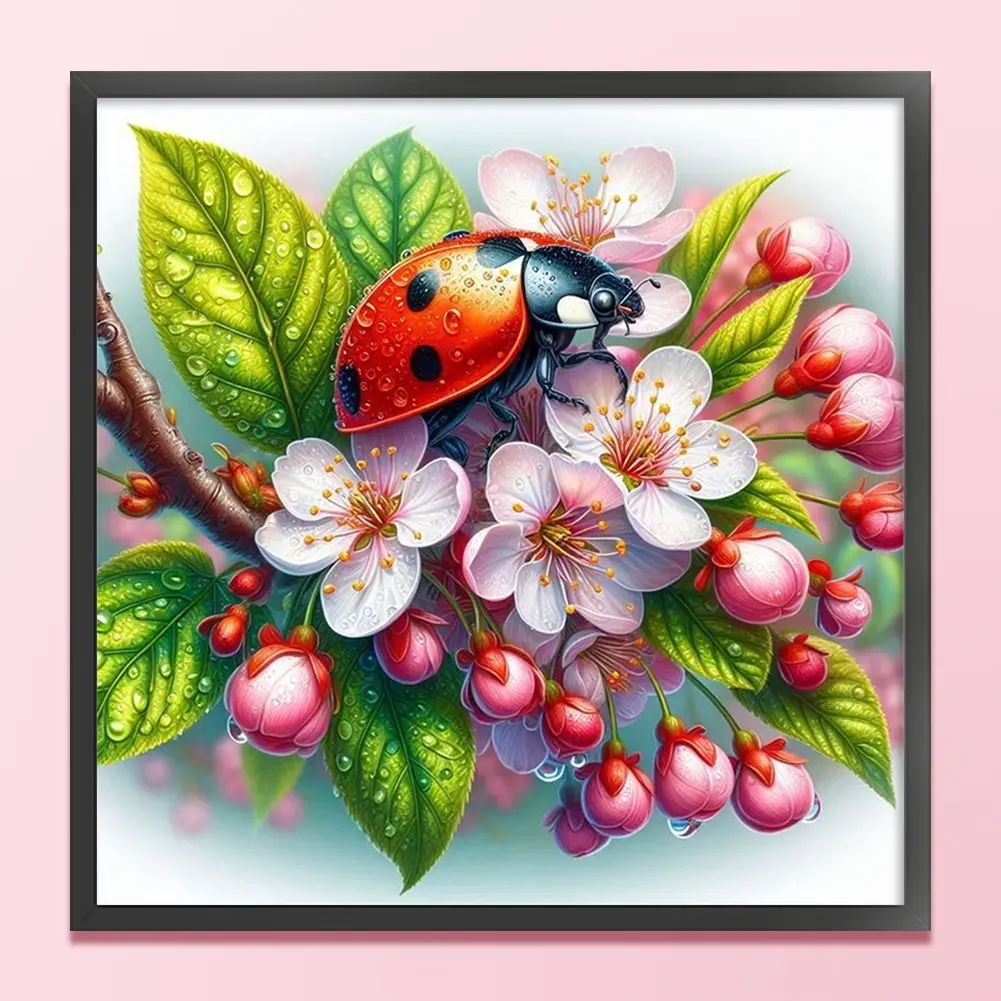 Full Embroidery Eco-cotton Thread 11CT Printed Flower Cross Stitch Kit Art