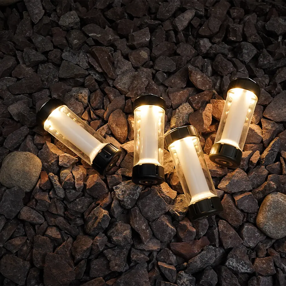 Type-C Rechargeable 200LM Atmosphere Light 3000mAh Outdoor Tent Lamp Tripod Lampshade Hook Camping Lantern Accessories