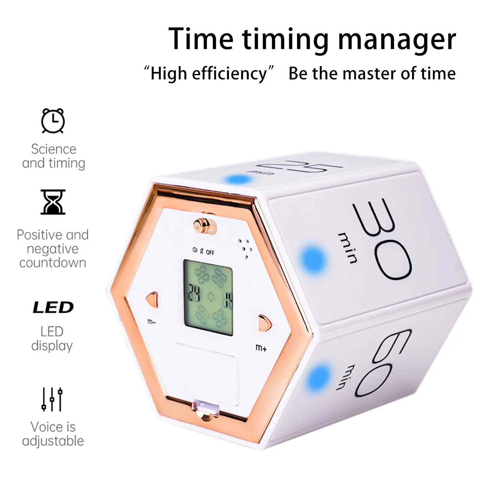 LED Display Count Down Up Kitchen Gadgets 15 Seconds Long Prompt Office Hours Reminder Countup Timers for Kitchen Cooking Baking