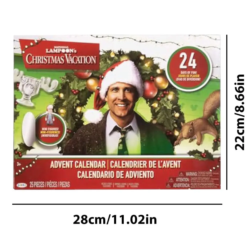 2024 Christmas Gnome Advent Calendar Classic Movie 24 Day Christmas Advent Calendar 24 Days of Fun Collectible Surprise Figures