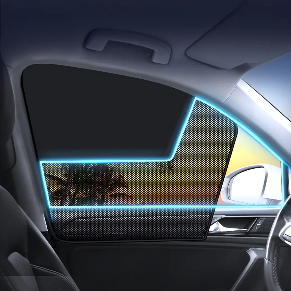 Magnetic Car Window Shades Universal Side Window Sun Shades Summer Protective Window Shade for Car Camping Napping Sleeping