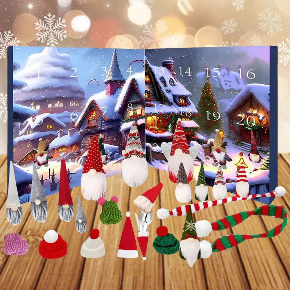 2024 Christmas Gnome Holidays Advent Calendar Gnome Dolls Christmas Advent Calendar Christmas Countdown Calendar for Kids Adults
